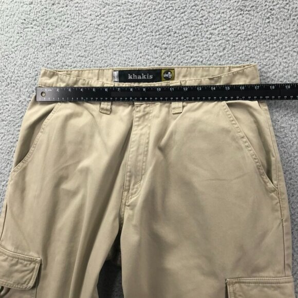 LEVIS Silvertab Vintage Pants Mens 34x32 (34x31) Khaki Tan Cargo Pocket Straight - Picture 13 of 16